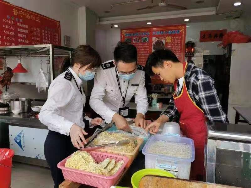 馬田市場監管所開展“濕粉統一查”行動，筑牢餐飲安全防線